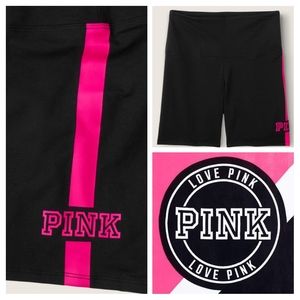 VS VICTORIA SECRET PINK NEON LOGO BIKE SHORTS XL